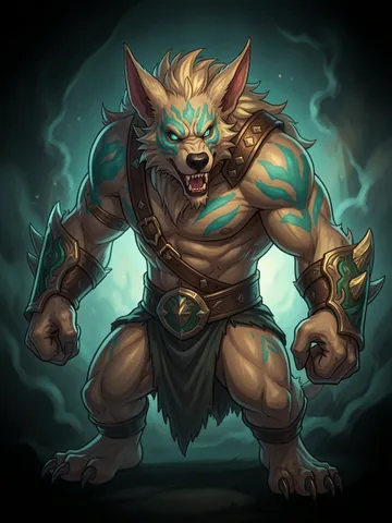 Gloam Gnoll Alpha card art